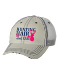 Hunting Hair Putty/Navy Unstructured Trucker Cap