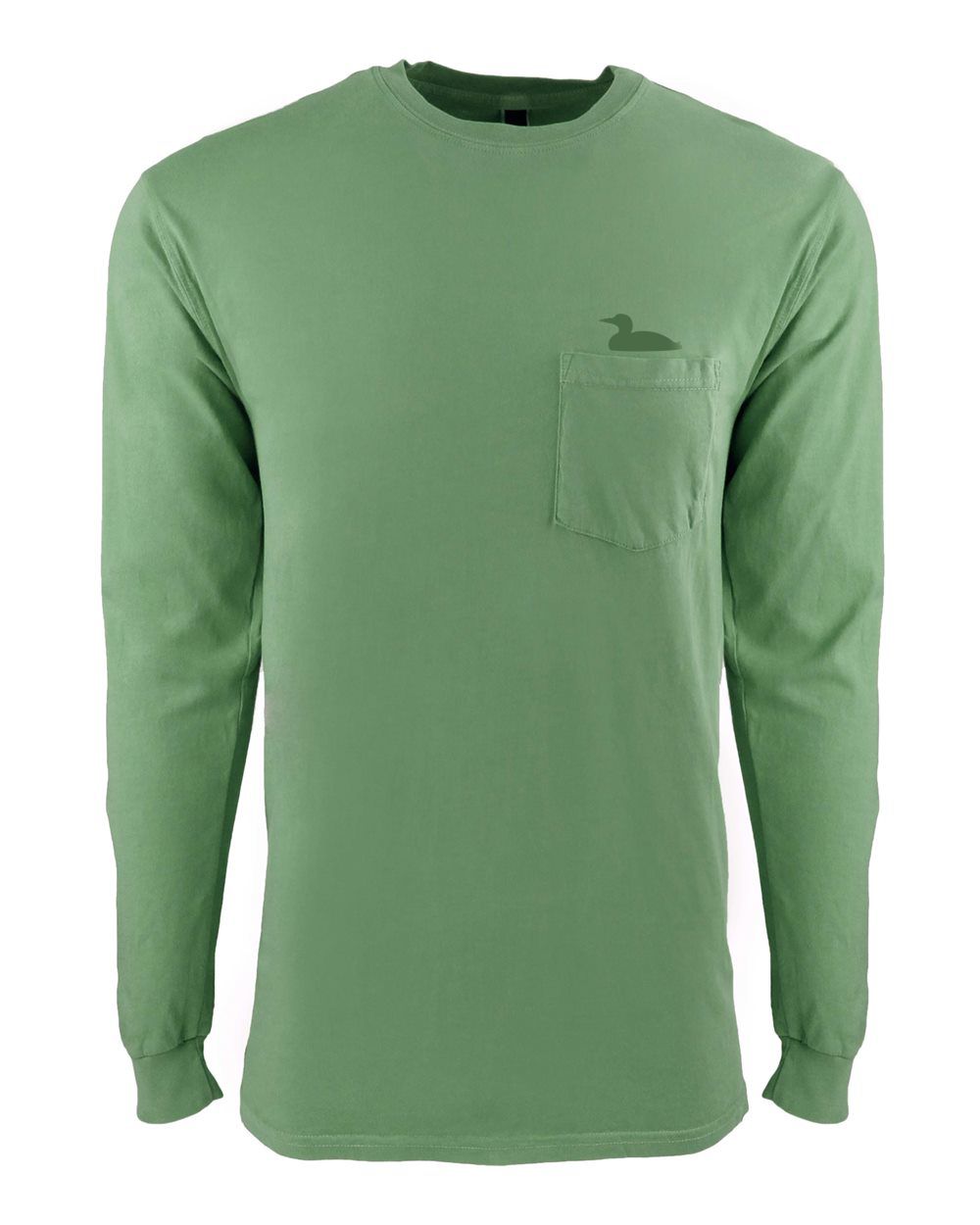 Life At The Lake Clover Dye Long Sleeve Pocket Crew