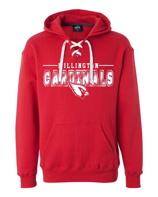 Millington Cardinals Lace Up Hood