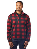 KODIAK Mens Plaid Quarter Zip