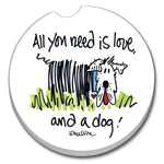 All You Need Is Love and a Dog Car Coaster