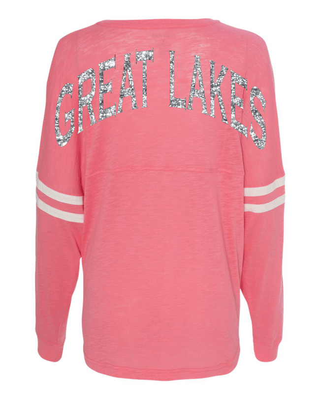 Coral Boxercraft Great Lakes Glitter Billboard Jersey