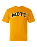 Mott CC 2 Color Arc Campus Gold Tee
