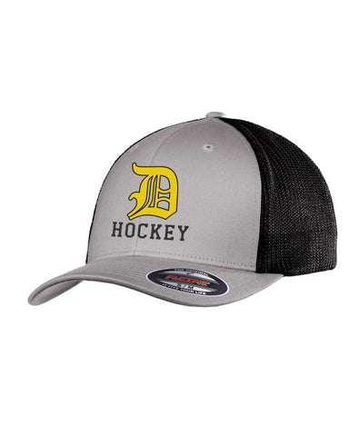 Davison Hockey Silver/Black Trucker Cap