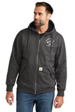 Michigan Scooter Geeks Embroidered Carhartt® Midweight Thermal-Lined Full-Zip Sweatshirt