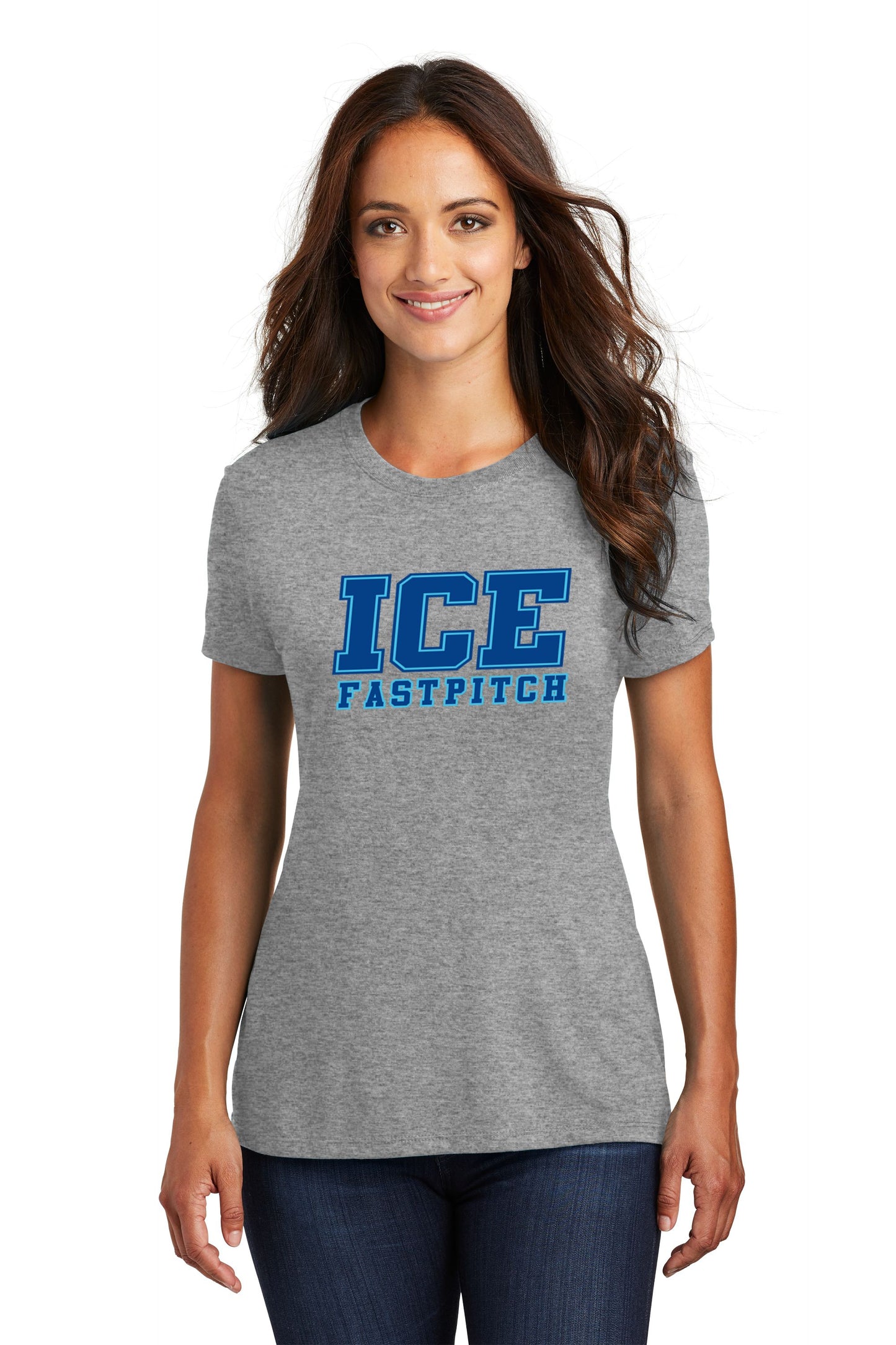 Ice Fastpitch Ladies Triblend T-shirt