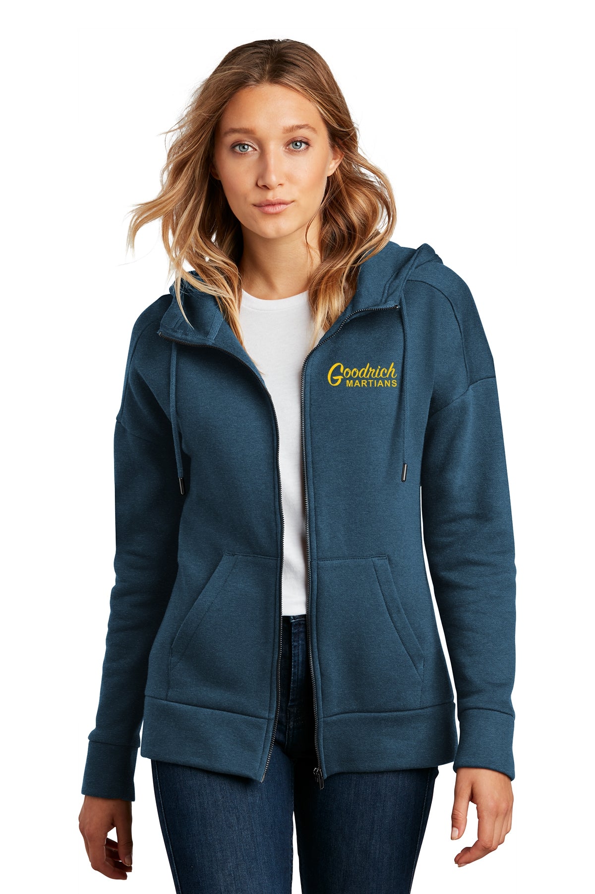 Goodrich Martians Women’s Fleece Drop Shoulder Full-Zip Hoodie