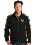 Men's Camouflage Microfleece Full-Zip Jacket