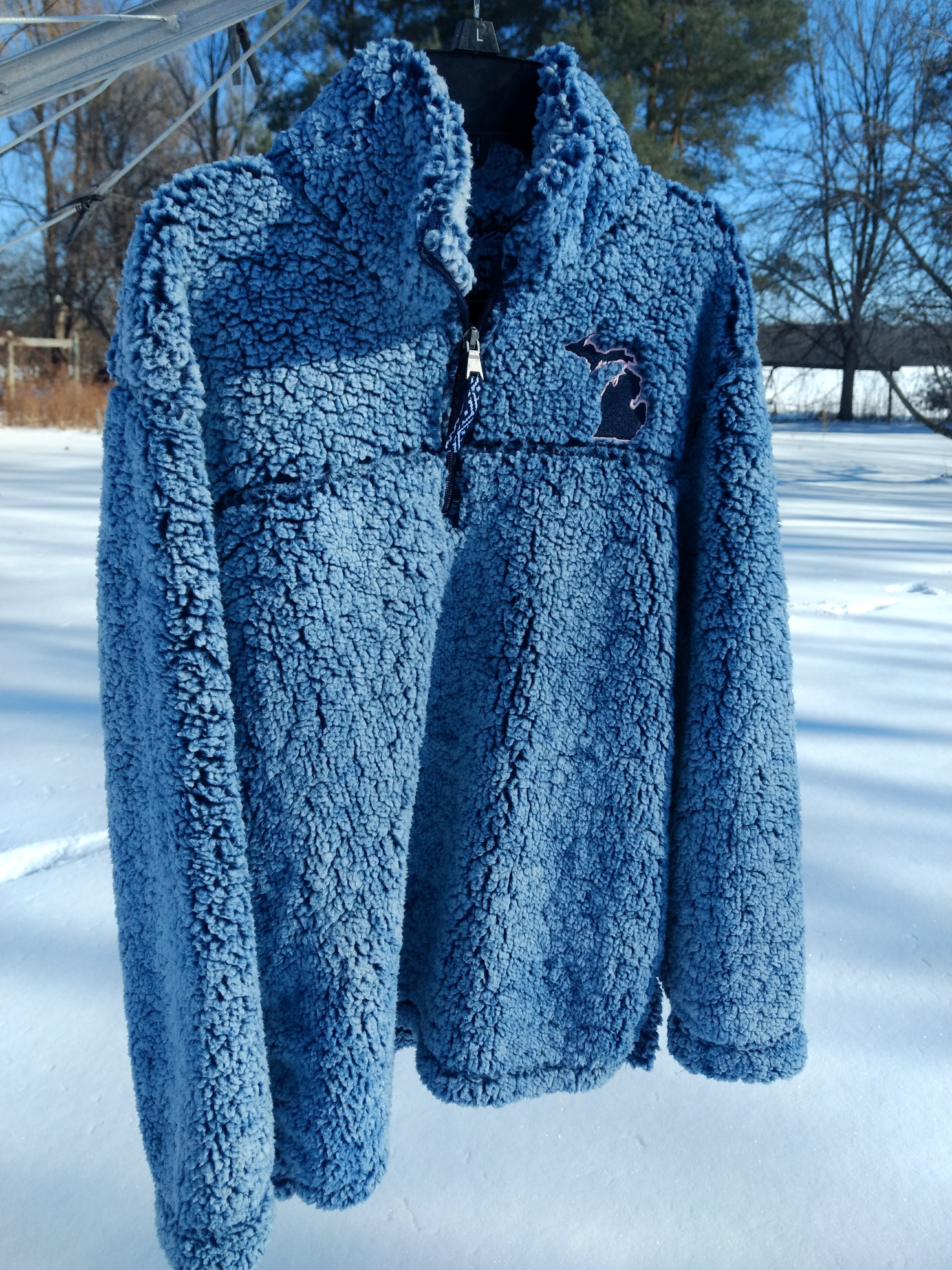 Michigan Sherpa 1/4 Zip Pullover