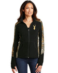 Ladies Camouflage Microfleece Full-Zip Jacket