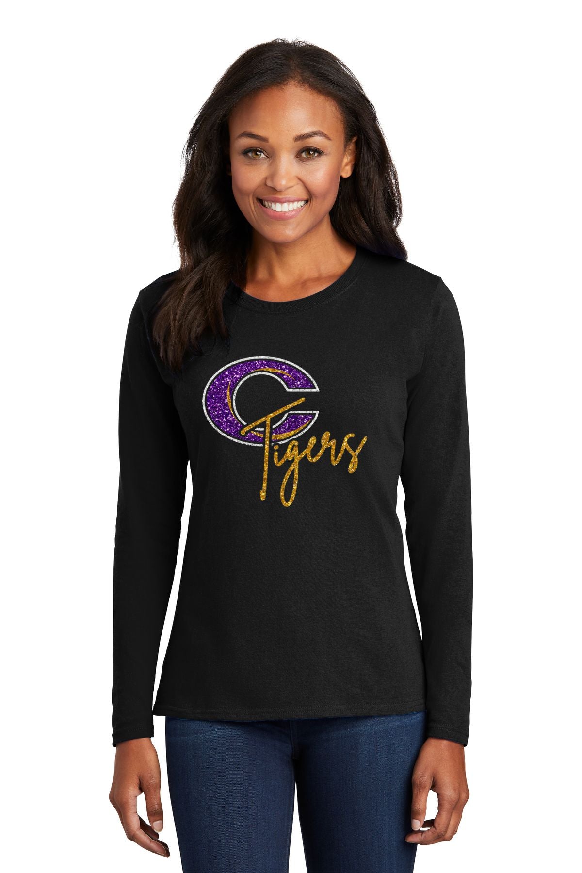 Caro Glitter Ladies Long Sleeve - Schall