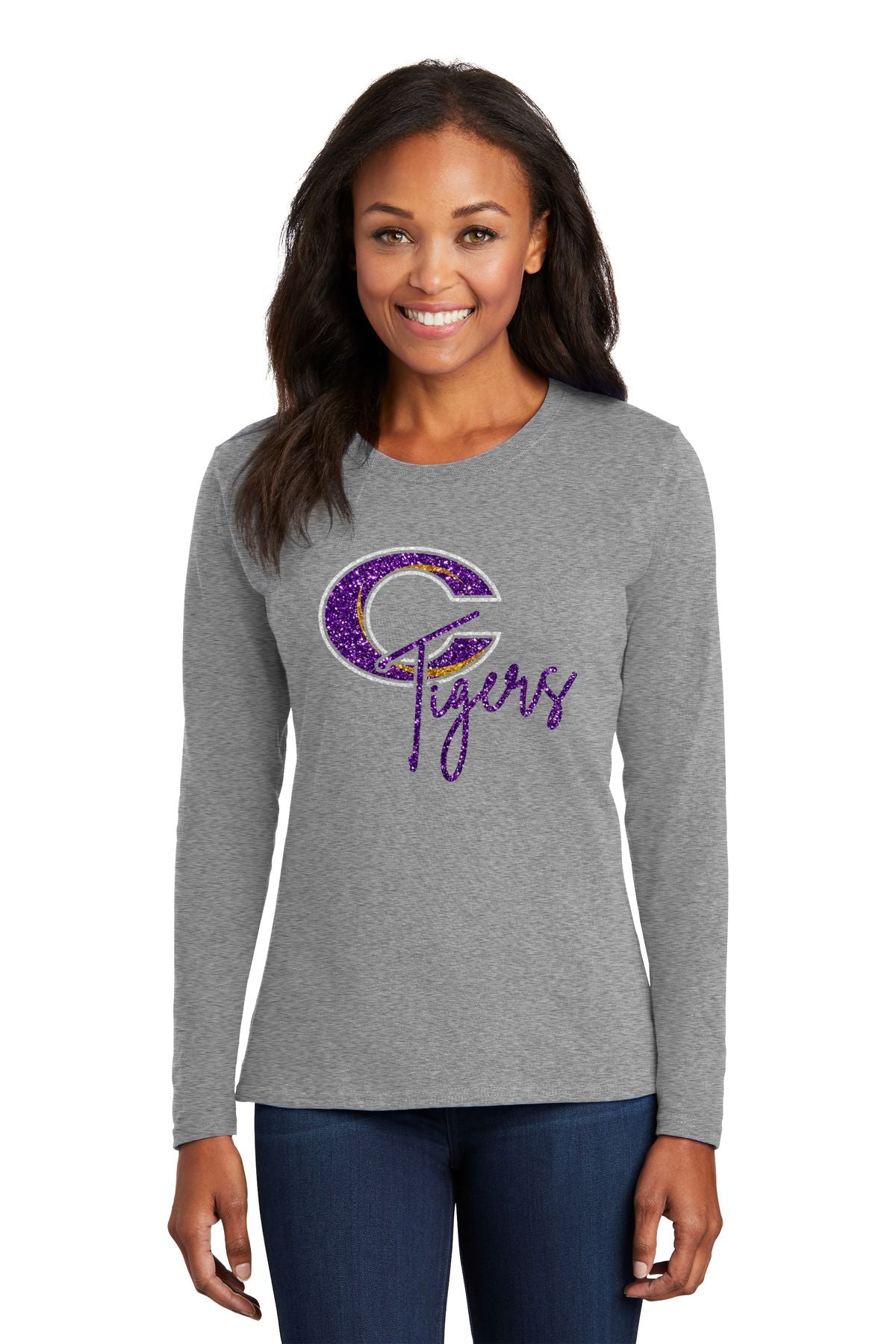 Caro Glitter Ladies Long Sleeve - Schall