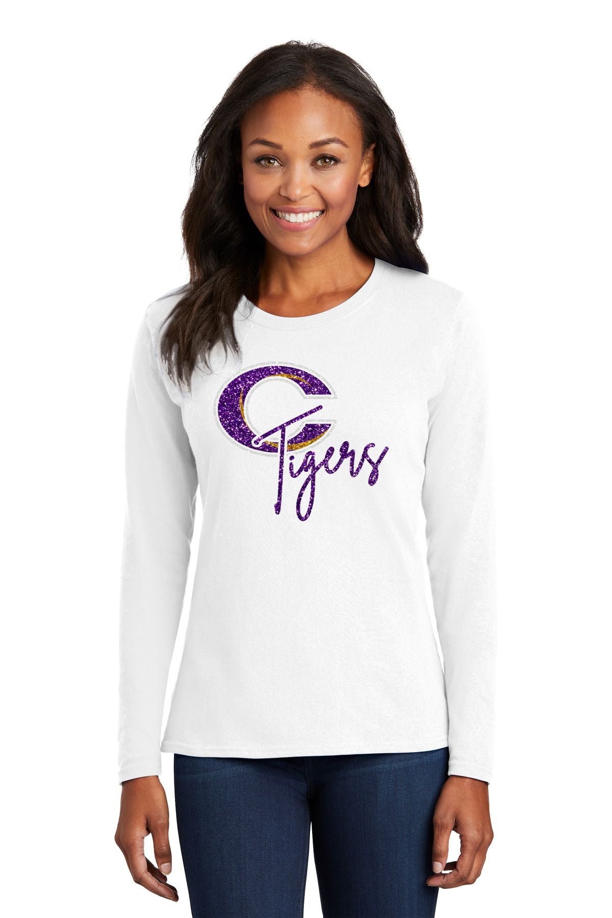 Caro Glitter Ladies Long Sleeve - Schall