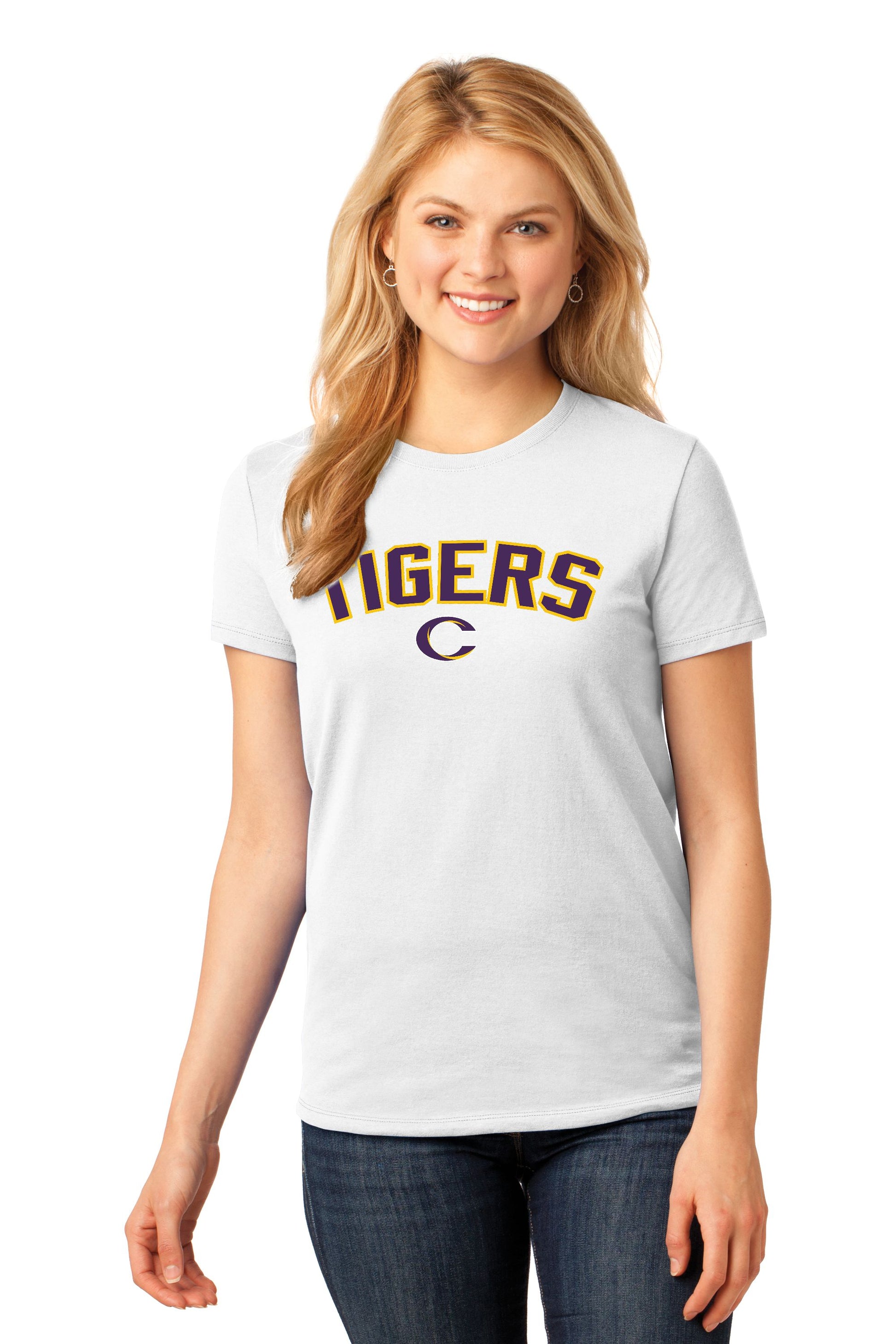 Caro Tigers Arc Basic T-shirt - Schall