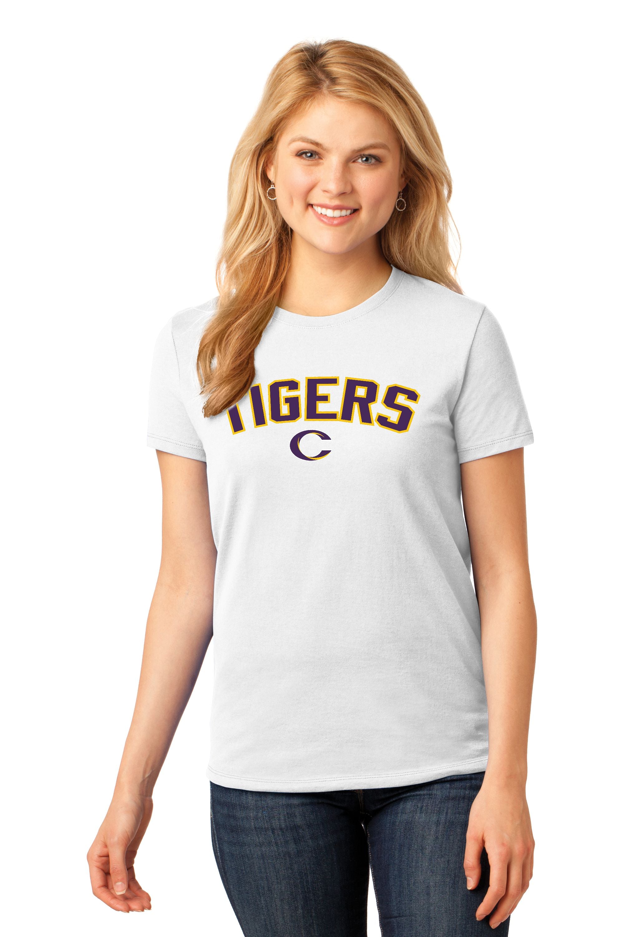 Caro Tigers Arc Basic T-shirt - Schall