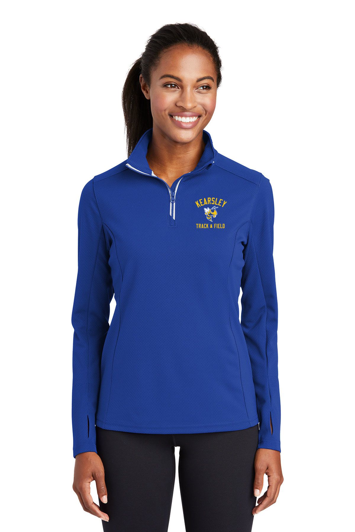 Kearsley Track & Field Textured 1/4 Zip Jacket