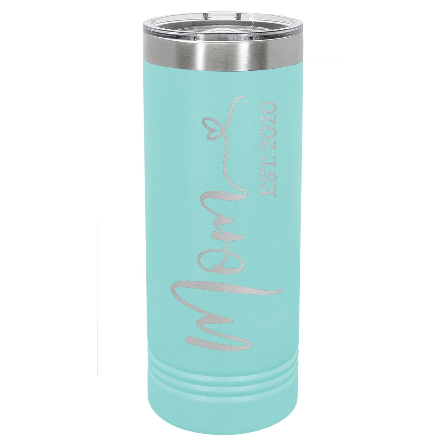 Mom Engraved 22oz Skinny Tumbler