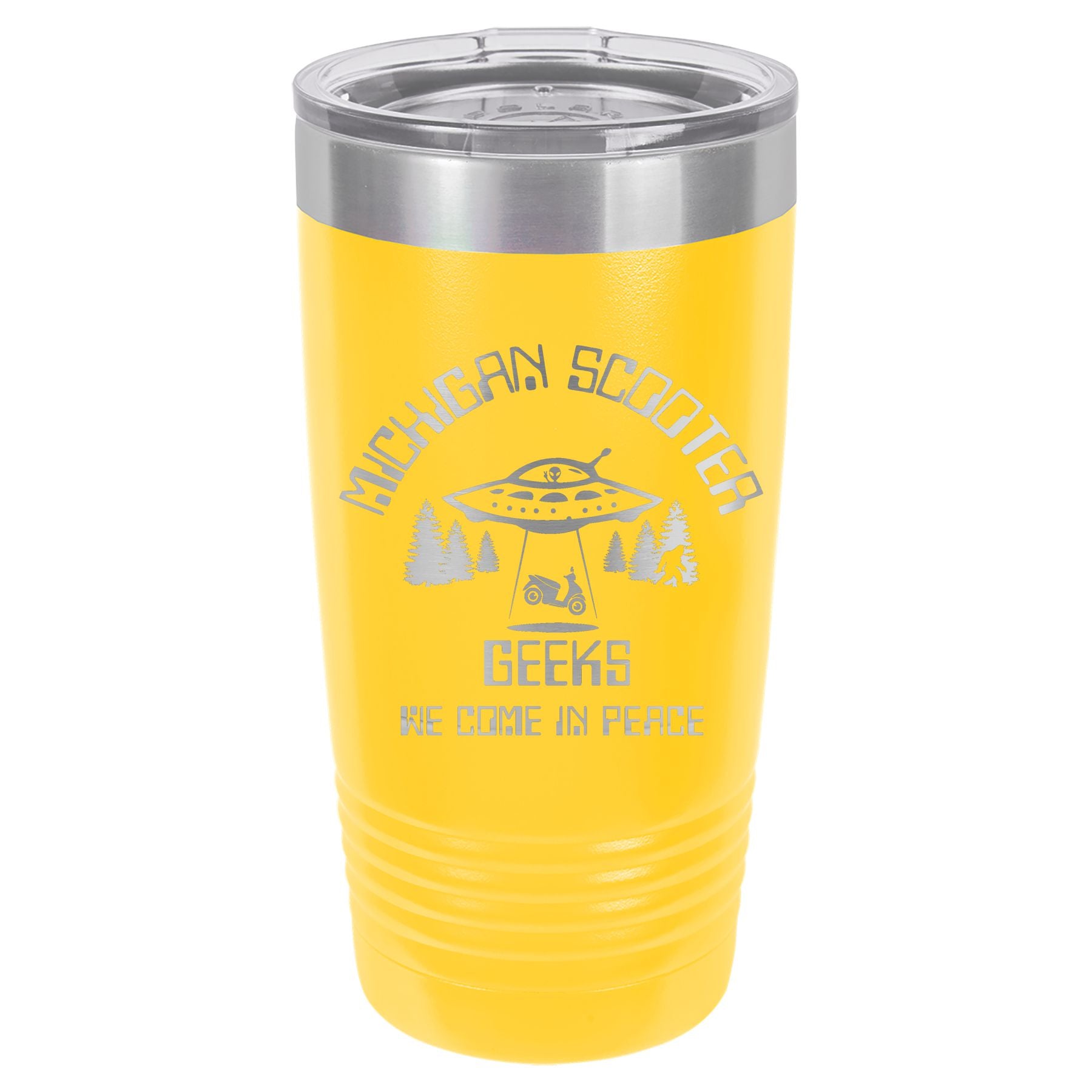 Michigan Scooter Geeks Engraved 20 oz Ringneck Tumbler