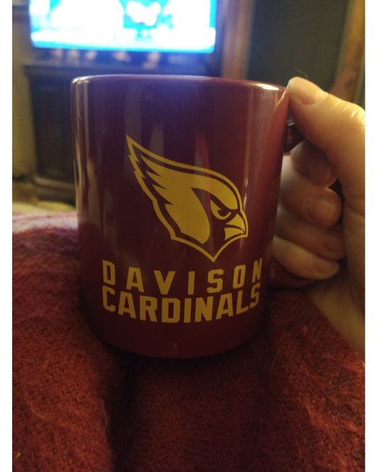 Maroon Davison Cardinals Mug