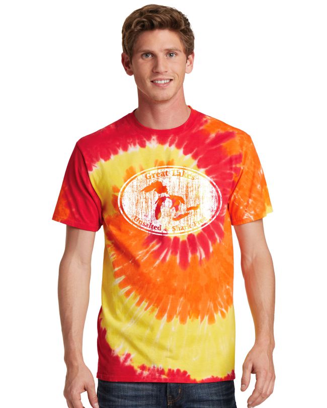 Unsalted & Shark Free "Fire" Tie Dye T-Shirt