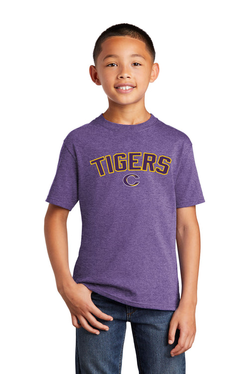Caro Tigers Arc Basic T-shirt - Schall