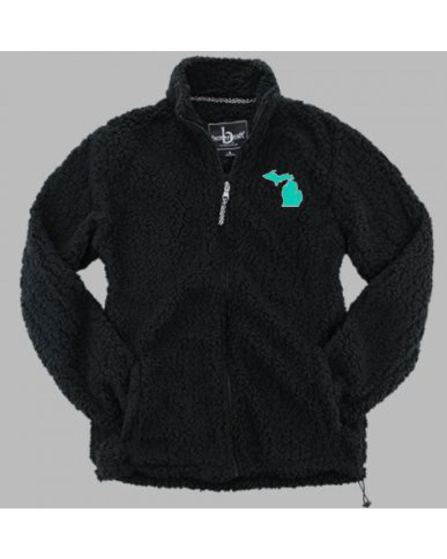 Michigan Sherpa Full Zip Jacket