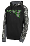 Mid Michigan Renegades Mineral Freeze Fleece Colorblock Hooded Pullover