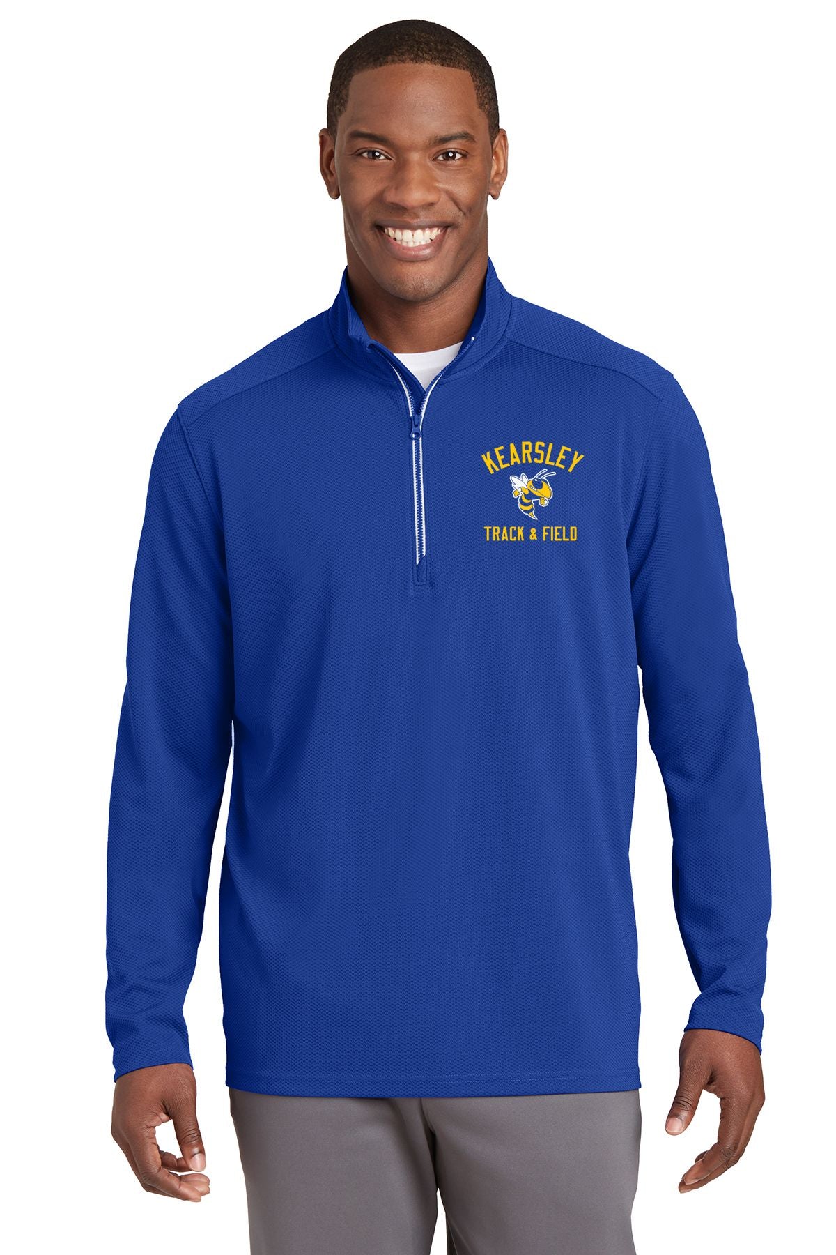 Kearsley Track & Field Textured 1/4 Zip Jacket