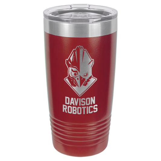 Davison Robotics Engraved 20 oz Maroon Ringneck Tumbler