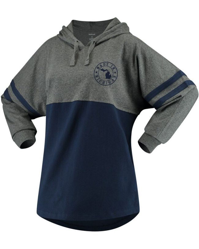 Michigan Hooded Pom Pom Jersey