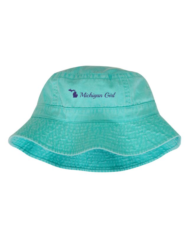 Sea Foam "Michigan Girl" Bucket Hat