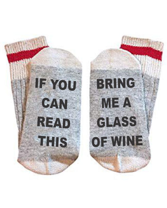 If You Can Read This "Wine" Socks