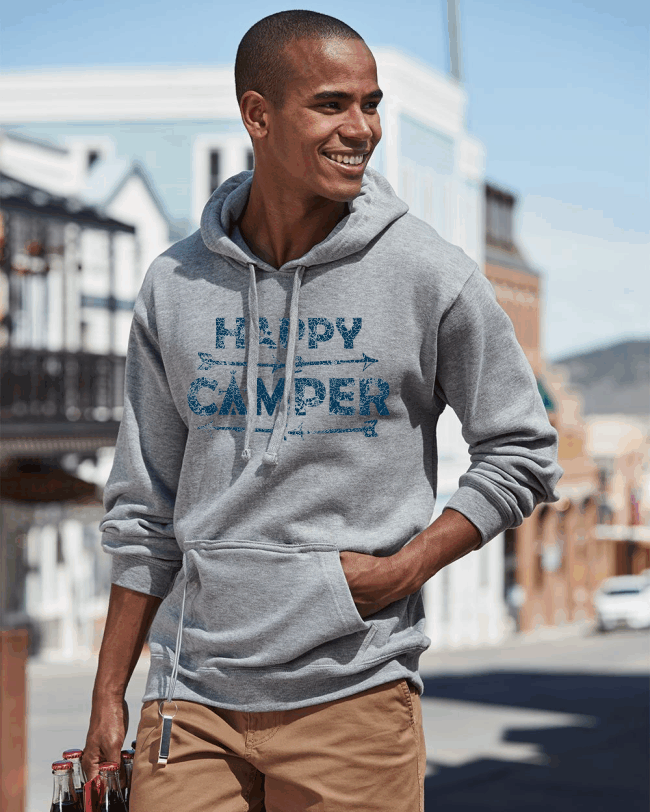 Happy Camper Arrows Beverage Hoodie