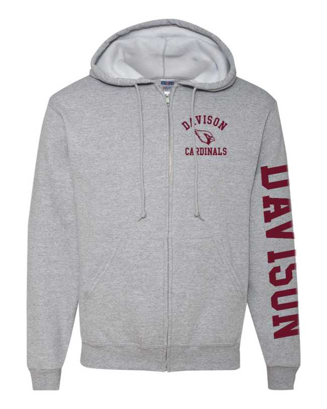 Davison Cardinals Full Zip Jacket