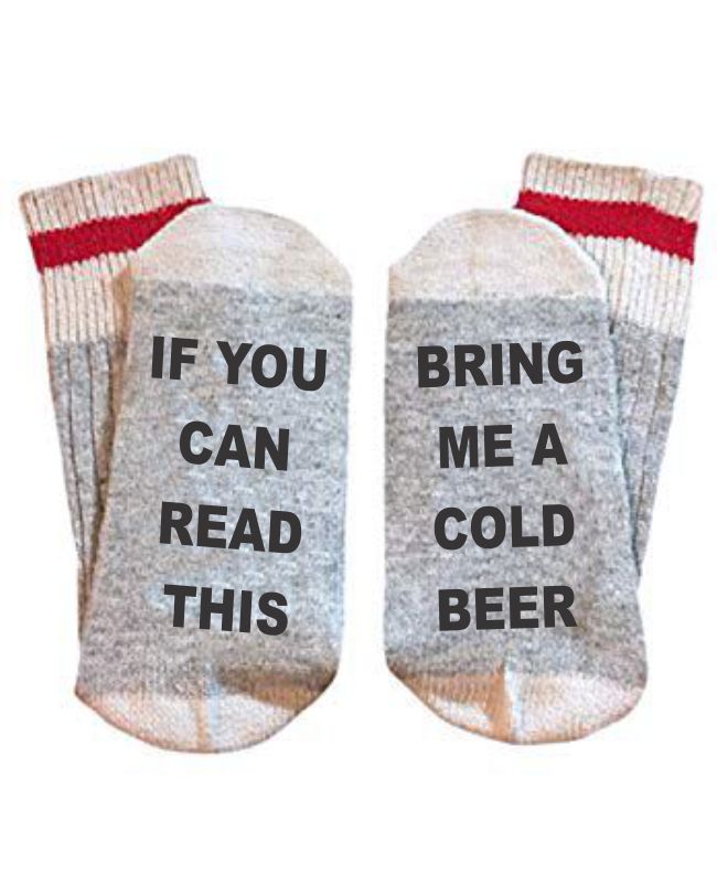 If You Can Read This "Beer" Socks