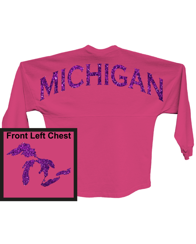 Pink/Purple Glitter Billboard Jersey