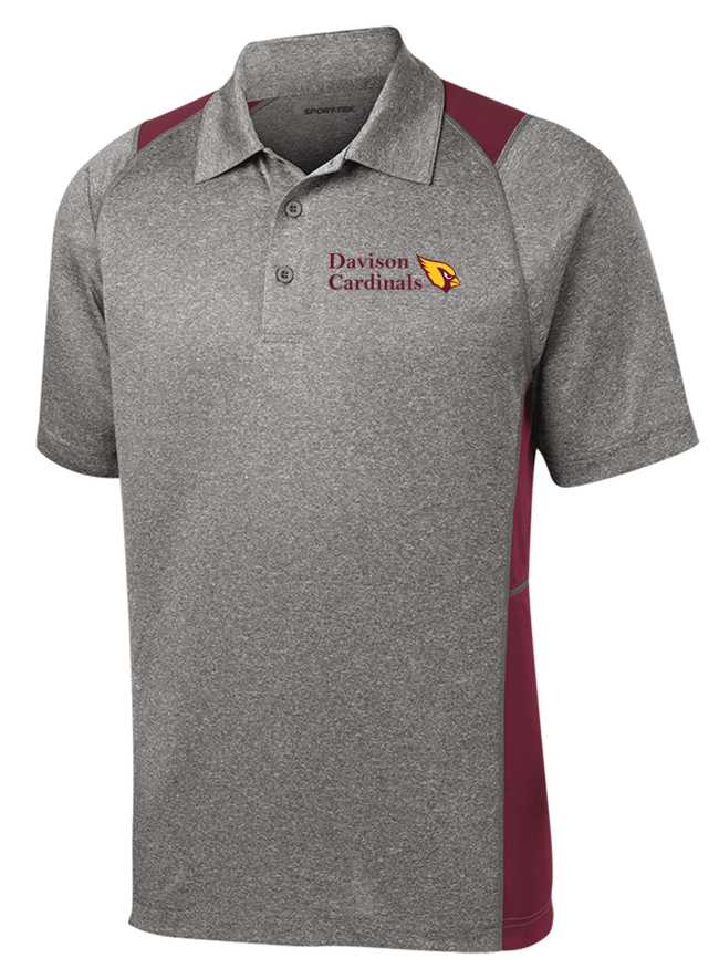 Davison Cardinals Color Block Polo