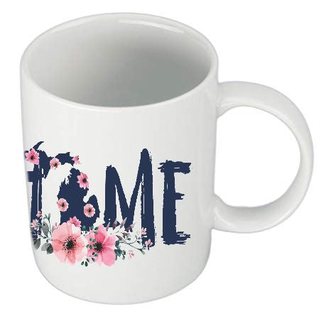 Michigan Home Floral Mug