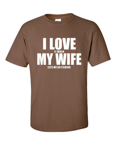 I Love My Wife (Fishing) T-shirt