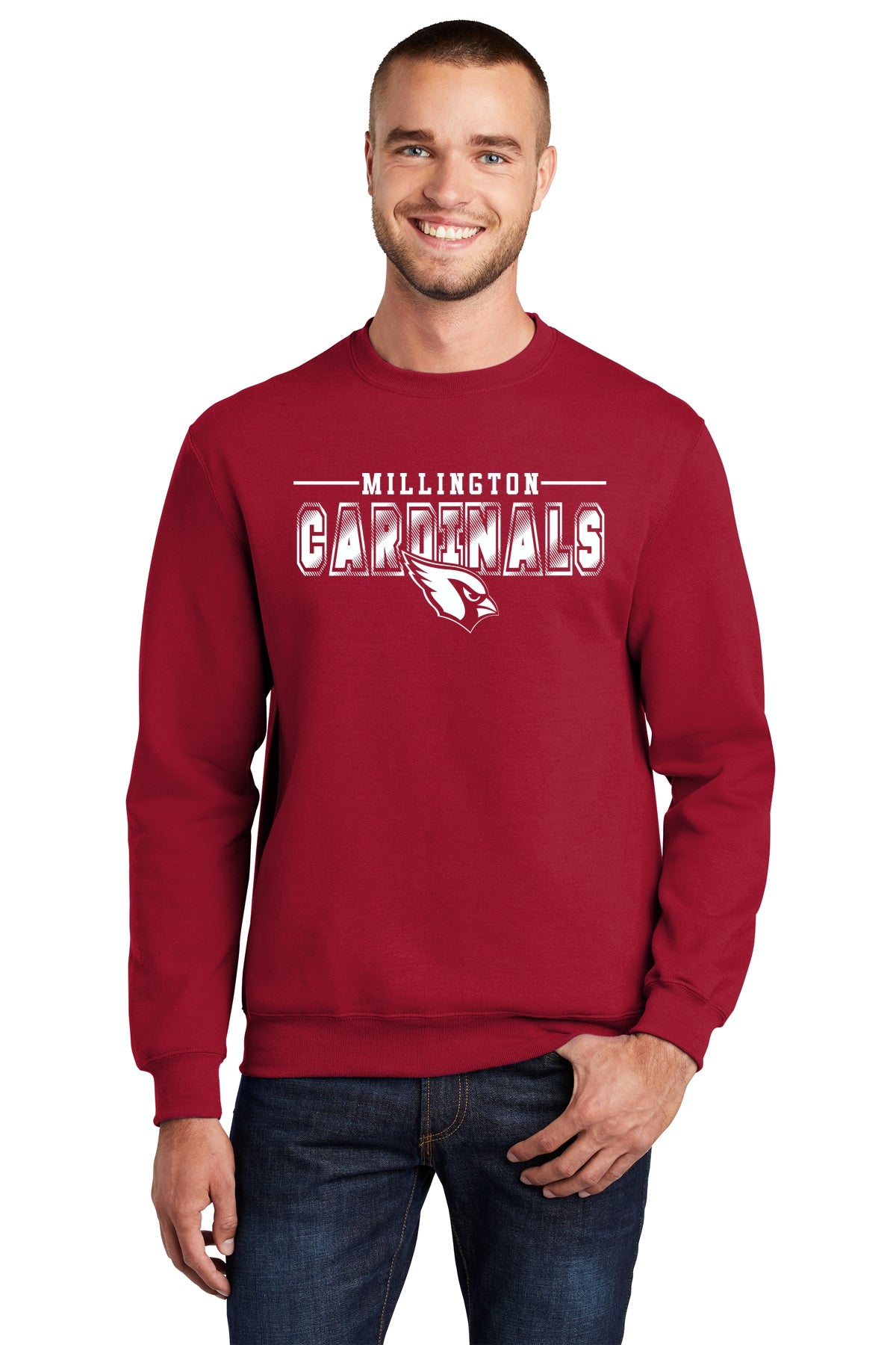 Millington Cardinals Basic Crew Sweatshirt