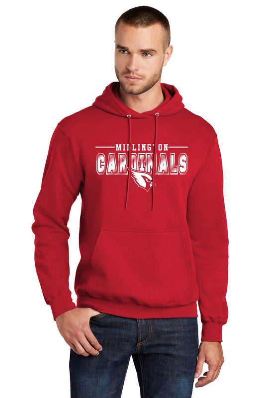 Millington Cardinals Basic Hooded Sweatshirt