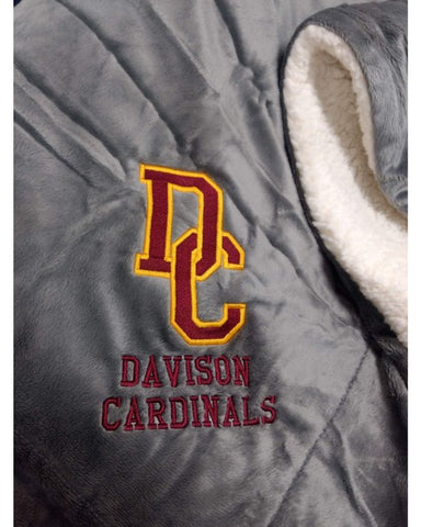 Davison Cardinals Sherpa Blanket