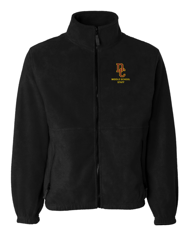 Middle School Staff Embroidered Full Zip Jacket (Unisex)