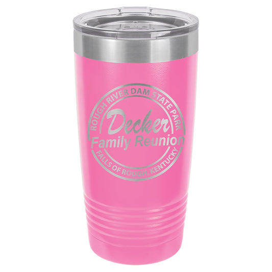 Decker Family Reunion Engraved 20oz Ringneck Tumbler