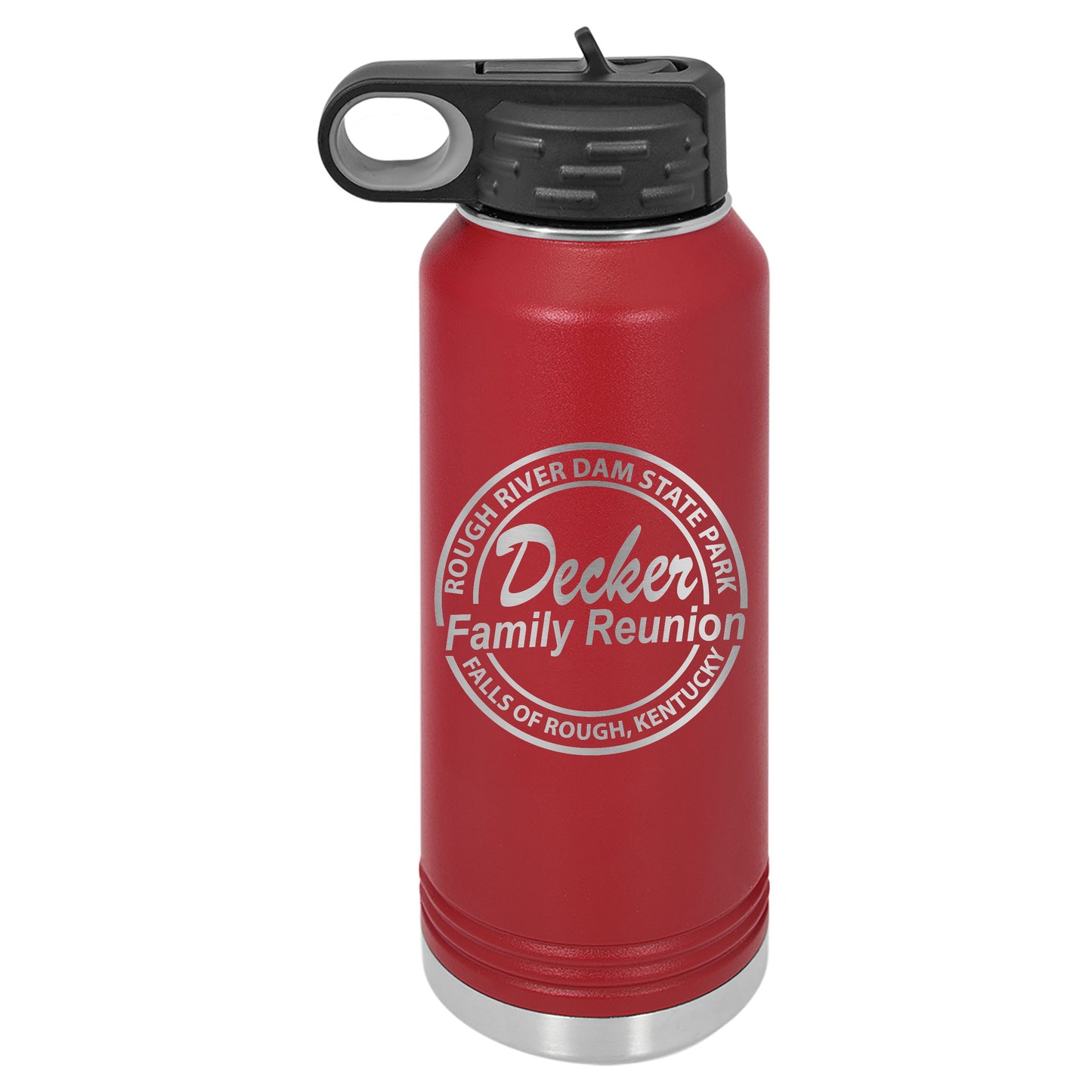 Decker Family Reunion Engraved 32oz Water Bottle