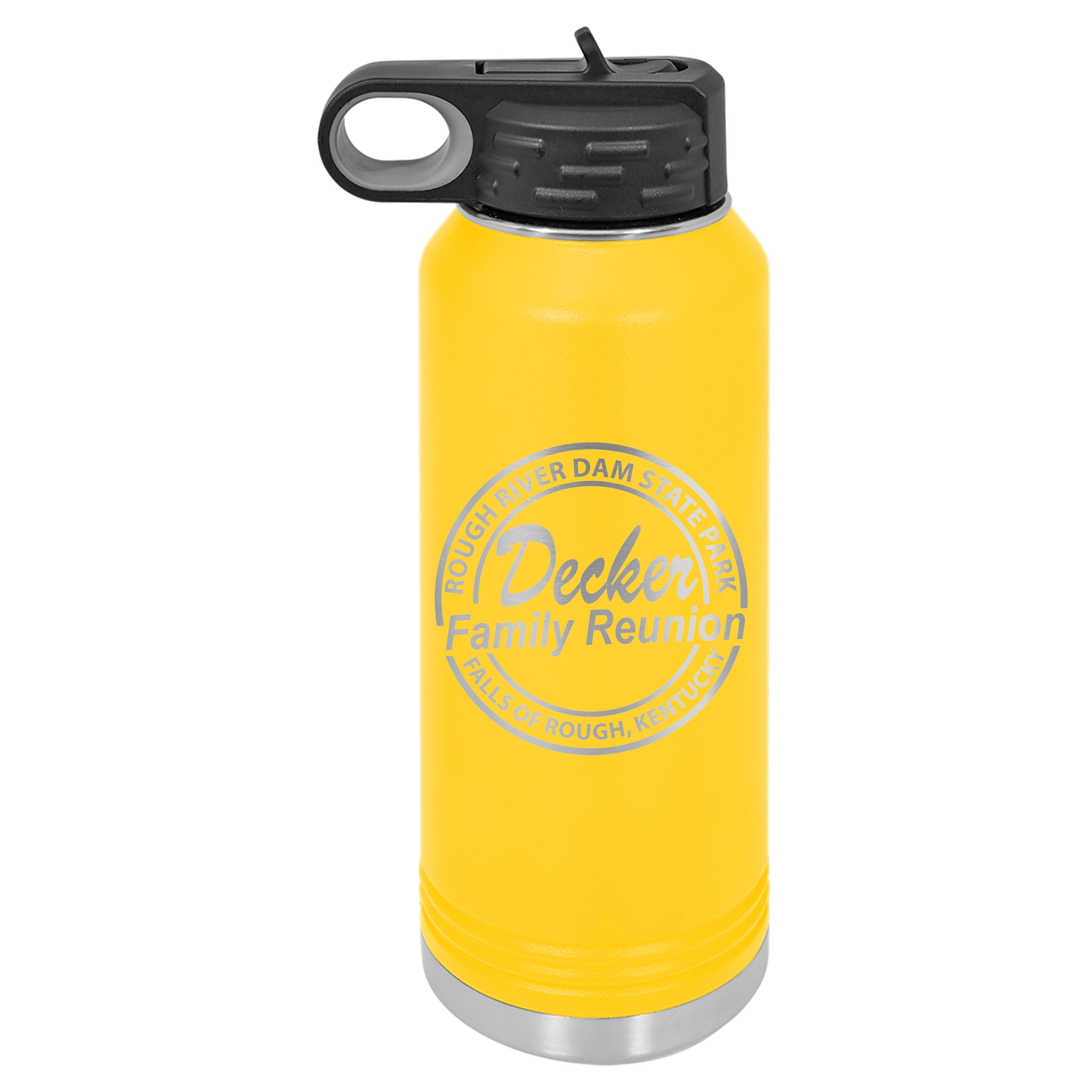 Decker Family Reunion Engraved 32oz Water Bottle